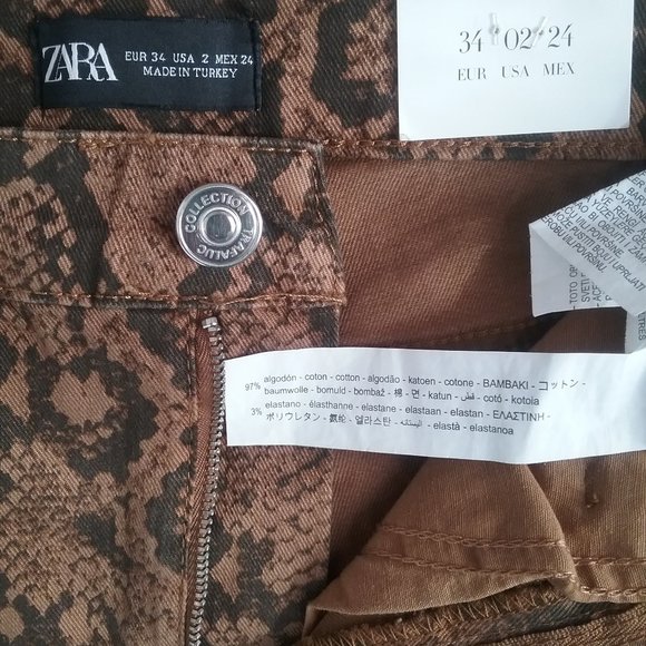 🌞 Zara Women's Hi-Rise Skinny Jeans, New! Size 8 - Picture 10 of 10